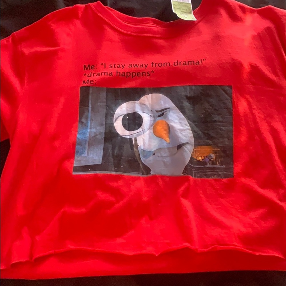 Red Olaf Drama Shirt